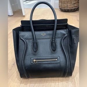 Celine black phantom luggage tote
